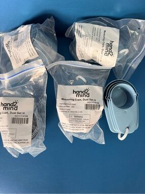 Hand2Mind Blue Measuring Cups Set - 5 sets